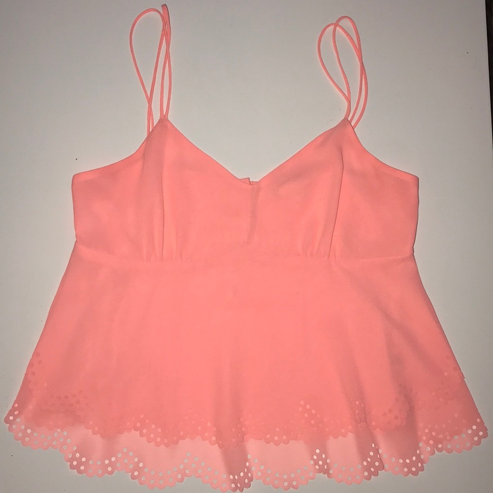 Pink scalloped tank